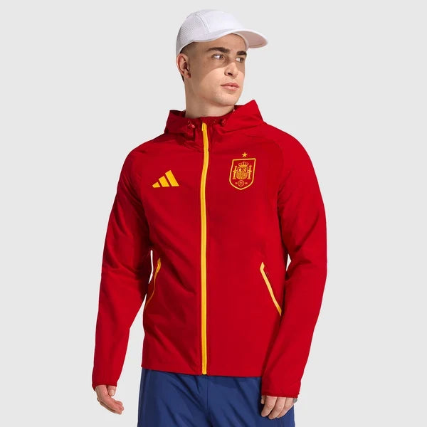 2026 New Spain World Cup Red Full‑Zip Track Jacket Soccer Jersey Set