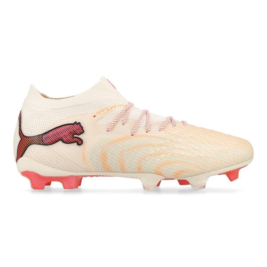 Puma Future 9 Ultimate FG Firm Ground Soccer Cleats- Sugared Almond/ White/ Ultra Red/ Black