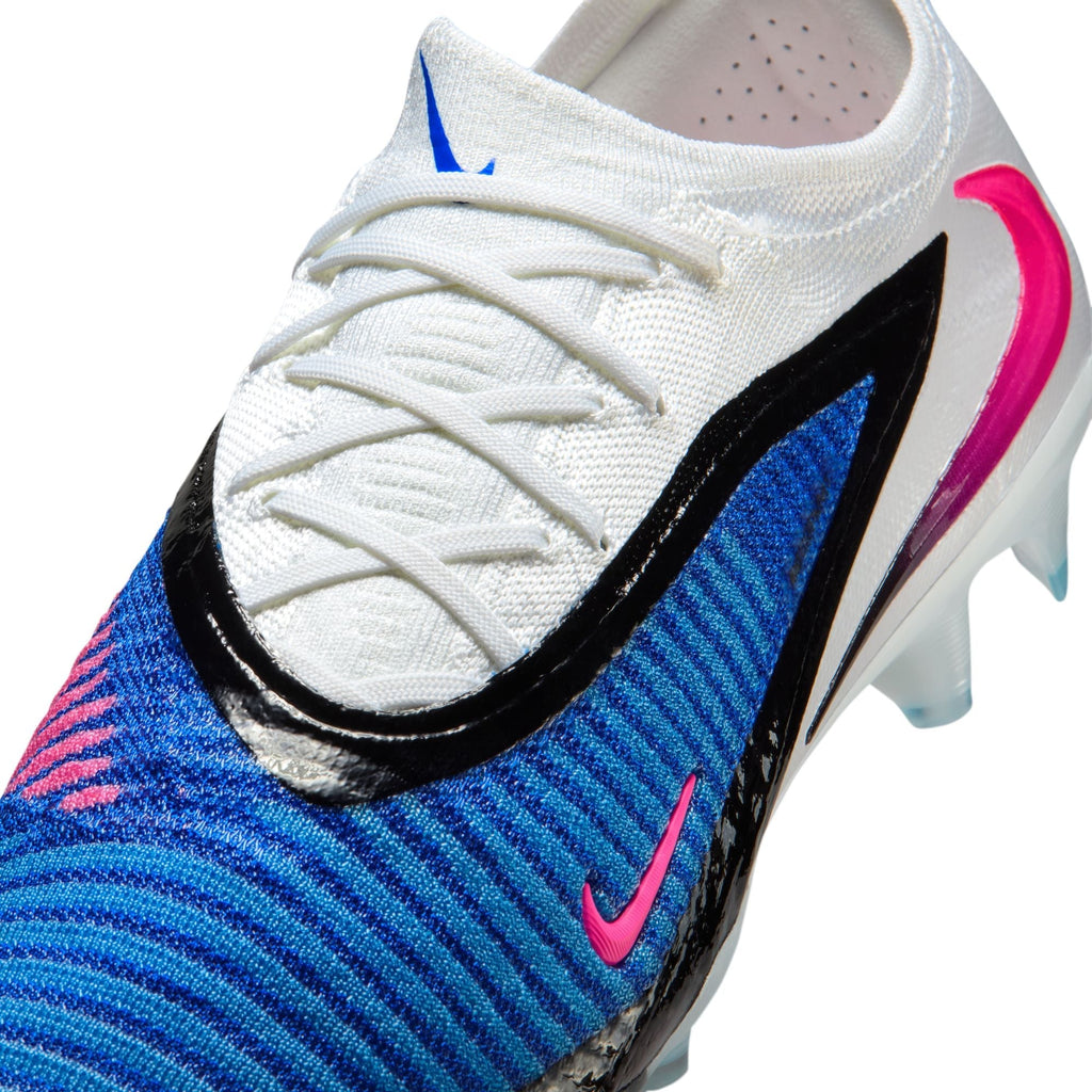 Nike Phantom 6 Low Elite FG Firm Ground Soccer Cleat -Racer Blue/Pink Blast/White