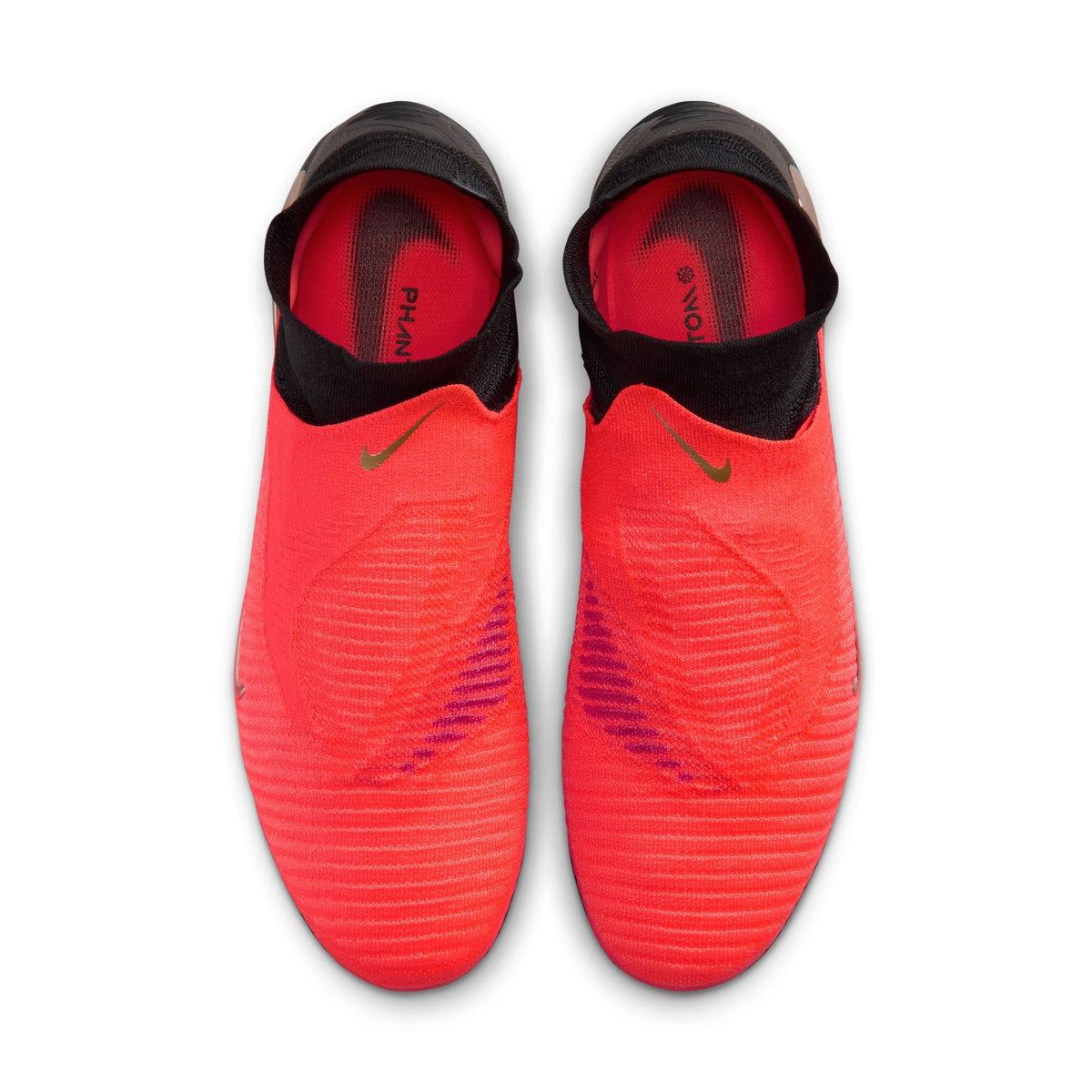 Nike Phantom 6 High Elite FG Firm Ground Soccer Cleats - Bright Crimson/Blur Black