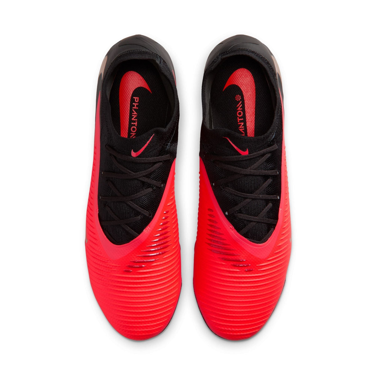 Nike Phantom 6 Low Pro FG Firm Ground Soccer Cleats -Bright Crimson/Blur Black