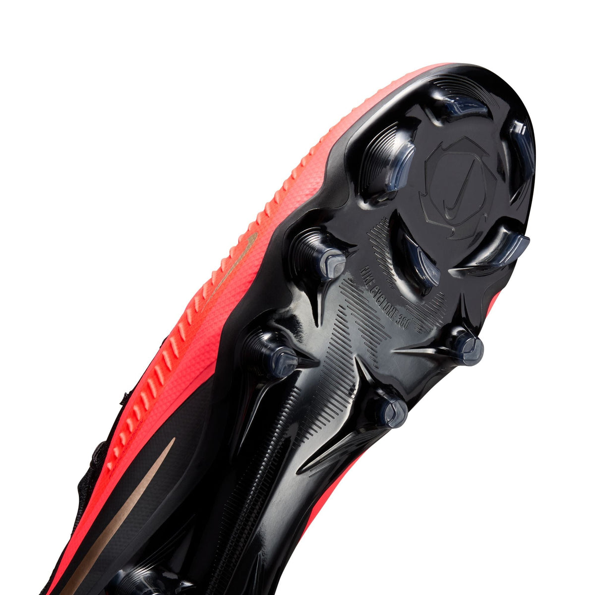 Nike Phantom 6 Low Pro FG Firm Ground Soccer Cleats -Bright Crimson/Blur Black