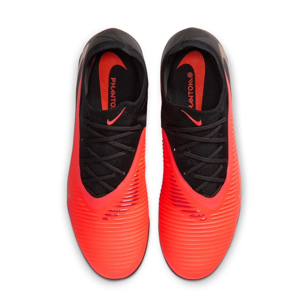 Nike Phantom 6 Low Pro TF Turf Soccer Cleats - Bright Crimson/Blur Black