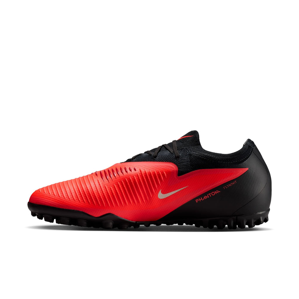 Nike Phantom 6 Low Pro TF Turf Soccer Cleats - Bright Crimson/Blur Black