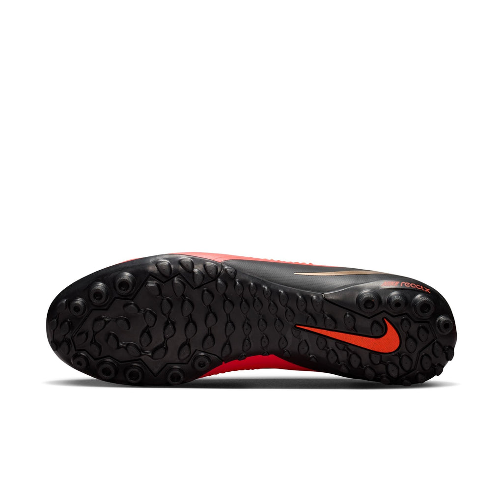 Nike Phantom 6 Low Pro TF Turf Soccer Cleats - Bright Crimson/Blur Black