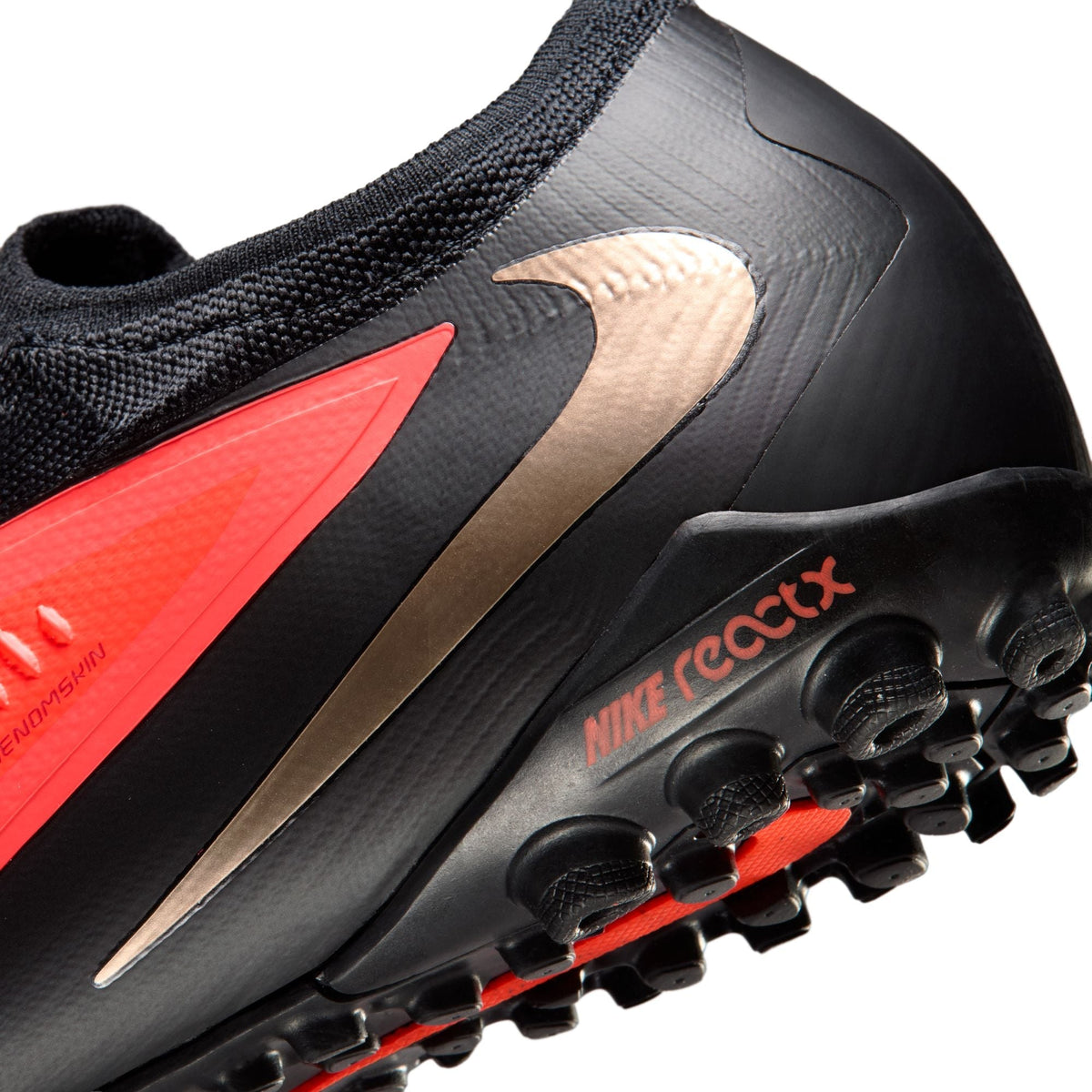 Nike Phantom 6 Low Pro TF Turf Soccer Cleats - Bright Crimson/Blur Black