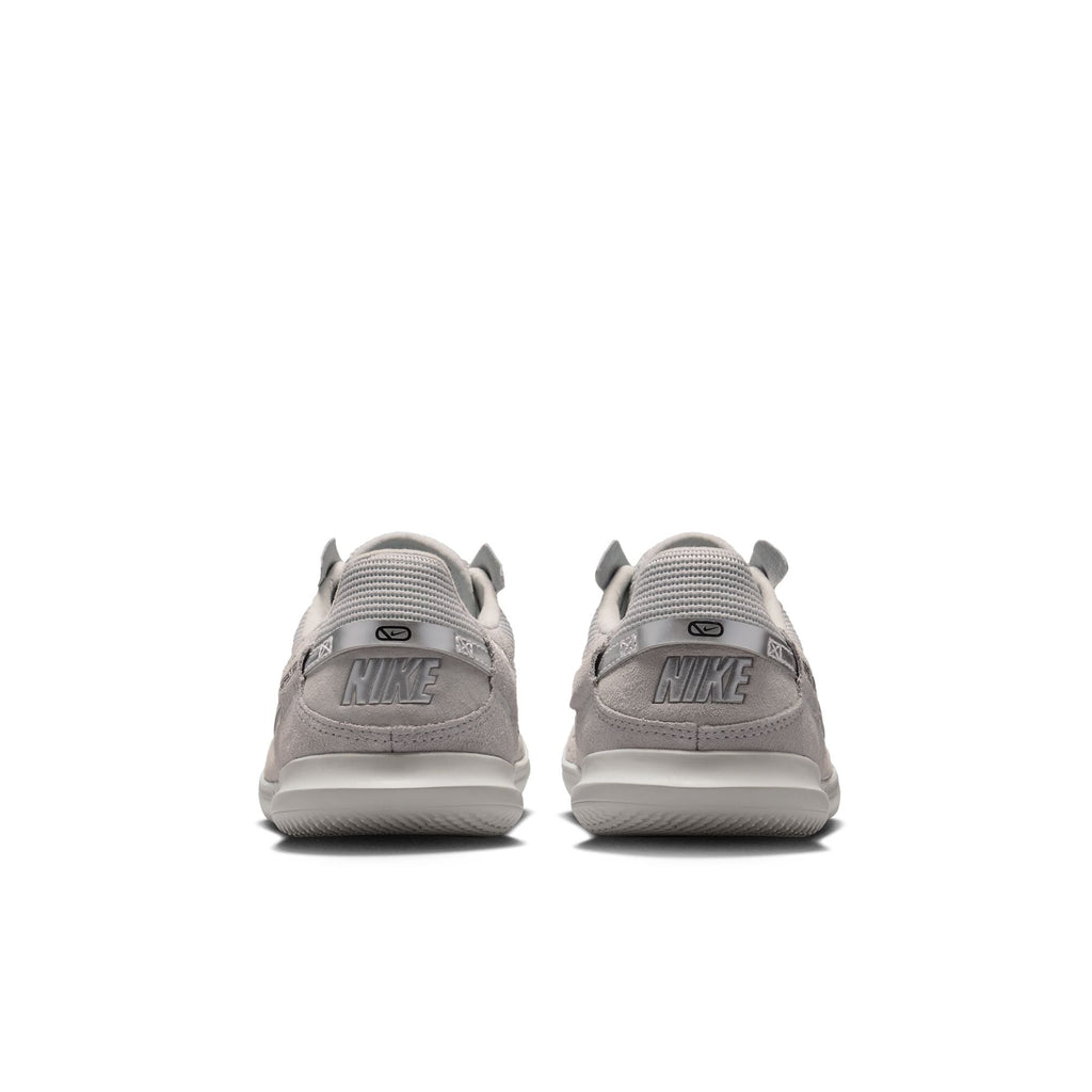 Nike Junior Streetgato Indoor Soccer Shoes- Light Smoke Grey/Metallic Silver