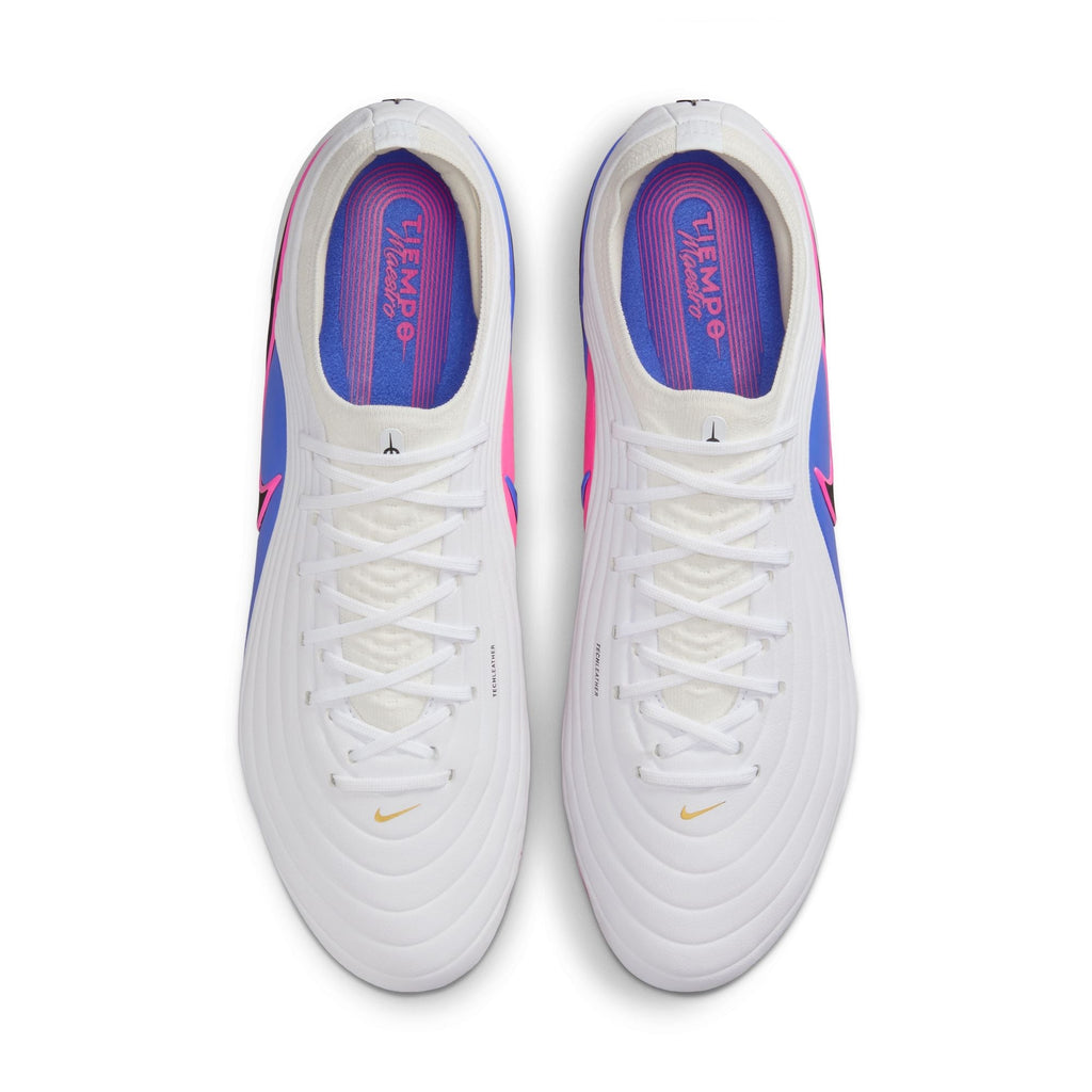 Nike Tiempo Maestro Elite FG Firm Ground Soccer Cleats- White/Black/Racer Blue/Pink Blast
