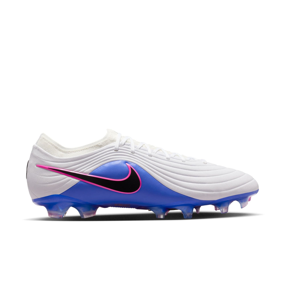 Nike Tiempo Maestro Elite FG Firm Ground Soccer Cleats- White/Black/Racer Blue/Pink Blast
