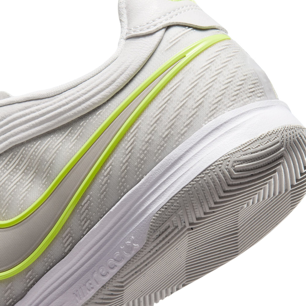 Nike Tiempo Reactgato IN Indoor/Court Low-Top Soccer Shoes - Vast Grey/Moon Particle/Lemon Venom