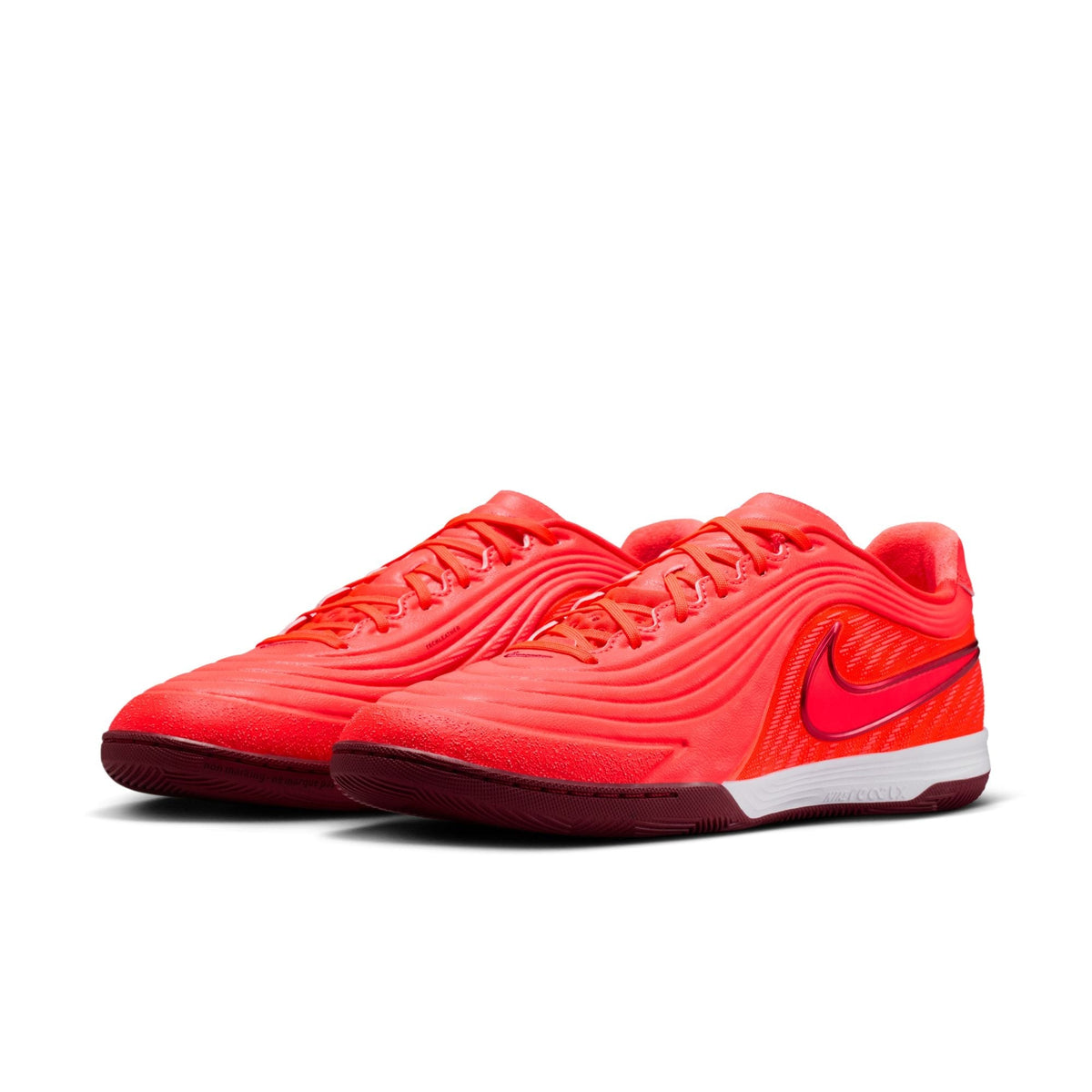 Nike Tiempo Reactgato IN Indoor/Court Low-Top Soccer Shoes -Bright Crimson/Team Red
