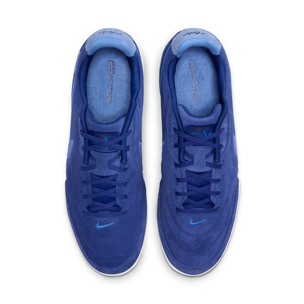 Nike Tiempo Streetgato PRM IN Indoor/Court Low-Top Soccer Shoes- Deep Royal Blue/Polar Blue Crystal