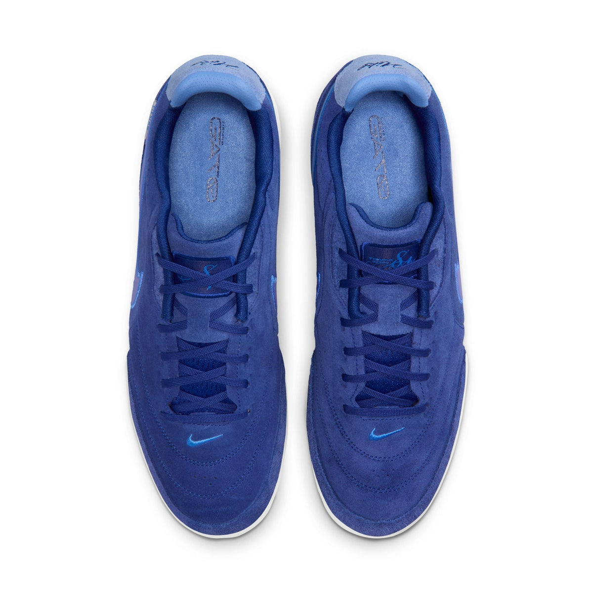 Nike Tiempo Streetgato PRM IN Indoor/Court Low-Top Soccer Shoes- Deep Royal Blue/Polar Blue Crystal