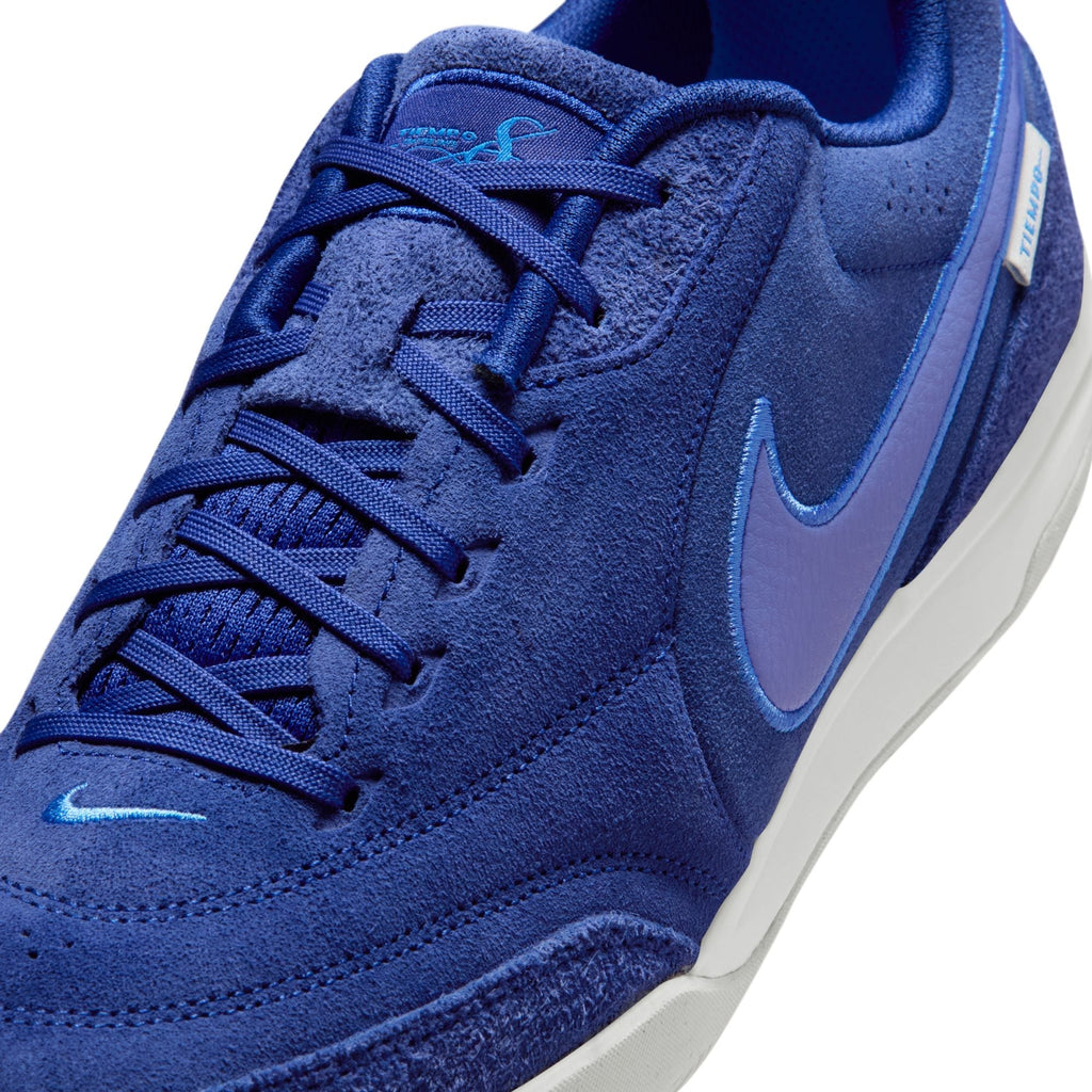 Nike Tiempo Streetgato PRM IN Indoor/Court Low-Top Soccer Shoes- Deep Royal Blue/Polar Blue Crystal