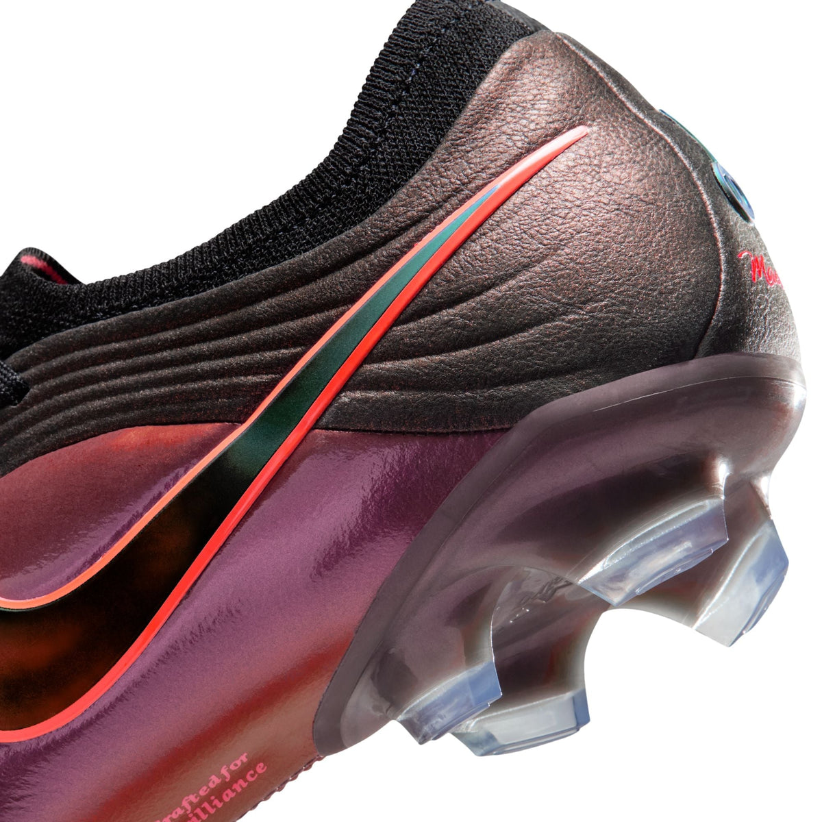 Nike Tiempo Maestro Elite LV8 FG Firm Ground Soccer Cleats-  Black/Laser Orange/Hyper Crimson
