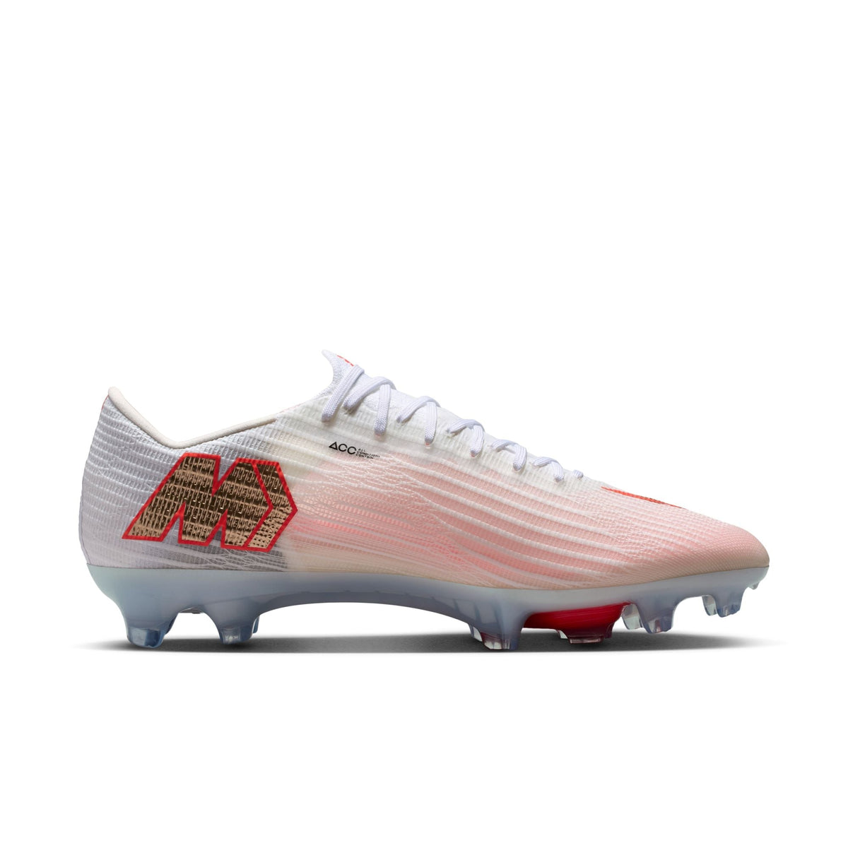 Nike Air Zoom Mercurial Superfly 11 Elite FG Firm-Ground Low-Top Soccer Cleats- White/Blur/ Bright Crimson