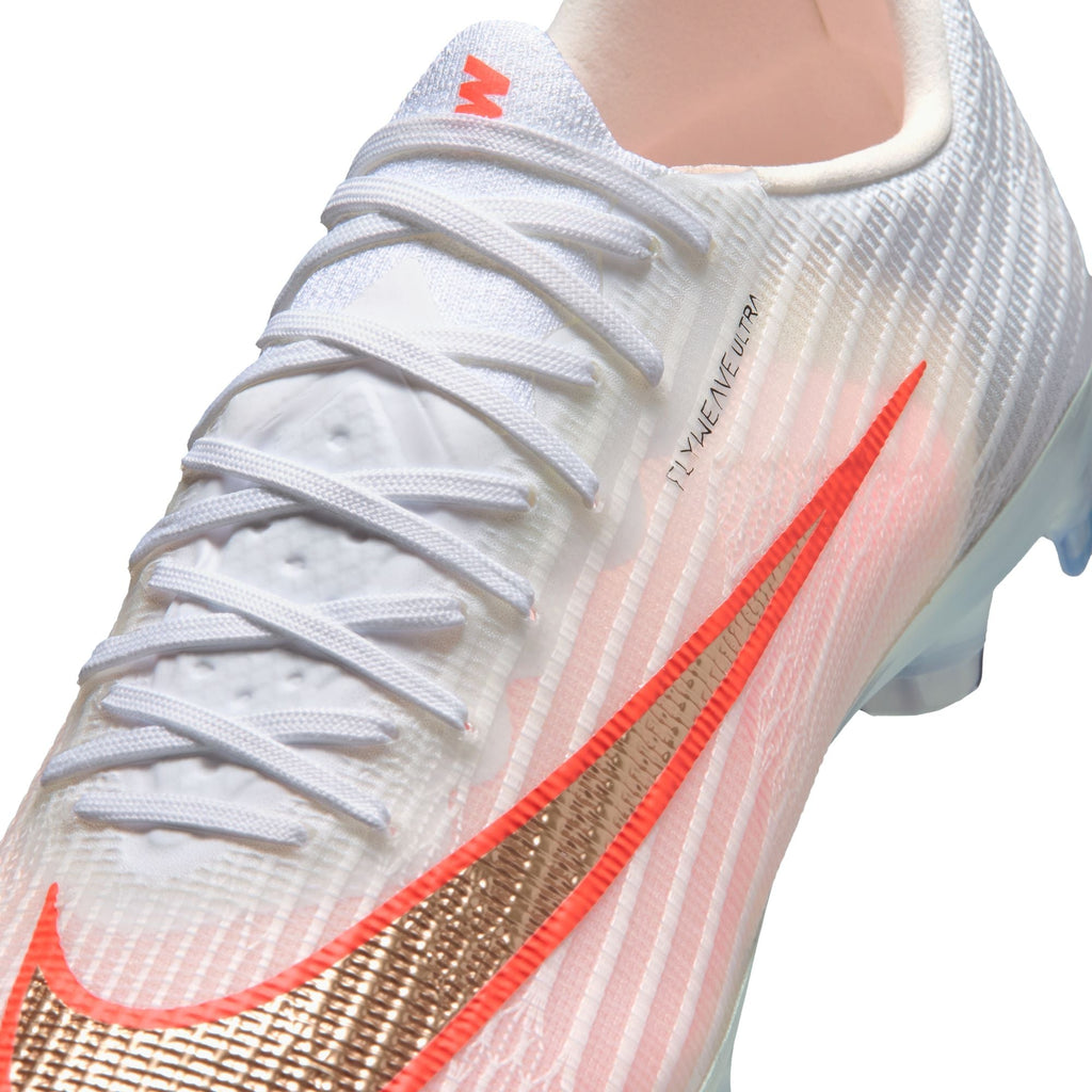 Nike Air Zoom Mercurial Superfly 11 Elite FG Firm-Ground Low-Top Soccer Cleats- White/Blur/ Bright Crimson