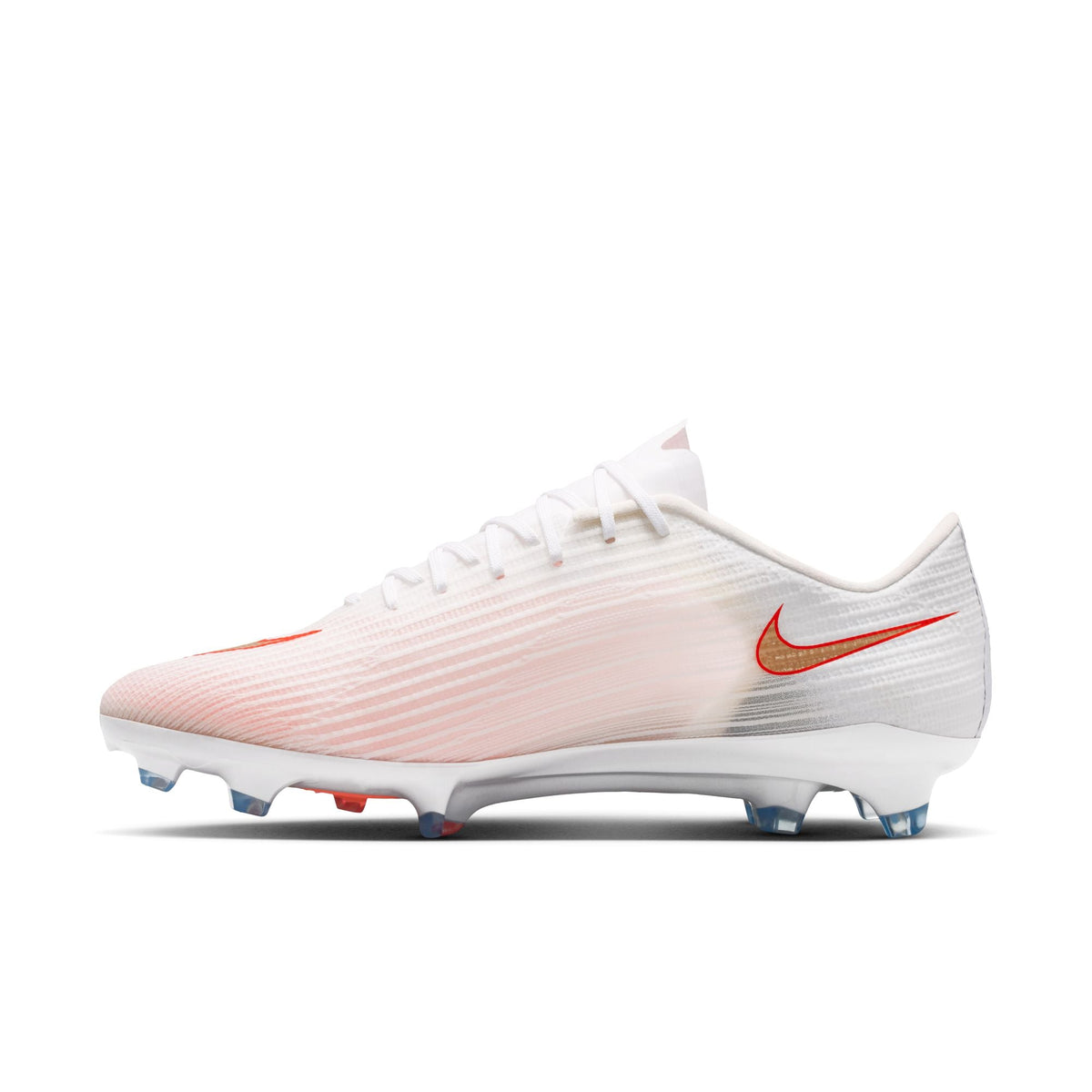 Nike Mercurial Superfly 11 Pro FG Firm-Ground Low-Top Soccer Cleats- White/Blur/ Bright Crimson