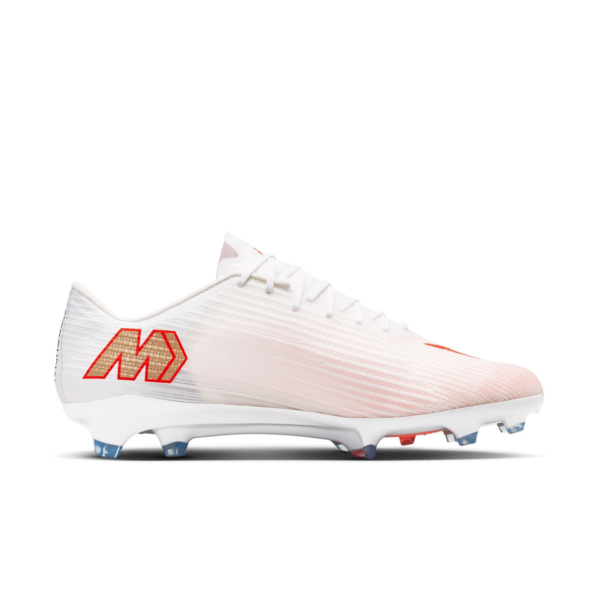 Nike Mercurial Superfly 11 Pro FG Firm-Ground Low-Top Soccer Cleats- White/Blur/ Bright Crimson