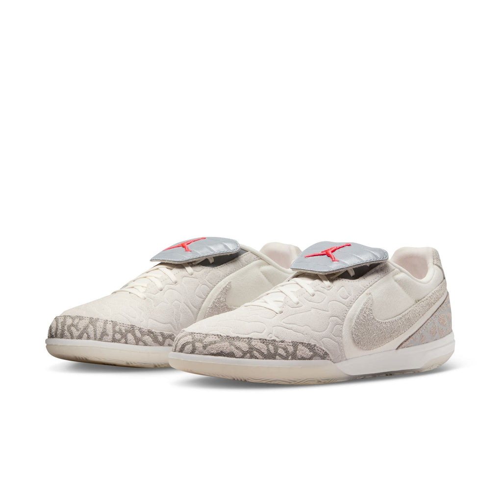 Nike Jordan Tiempo Streetgato SE Indoor/Court Low-Top Soccer Shoes-  Phantom/Sail/ Infrared 23