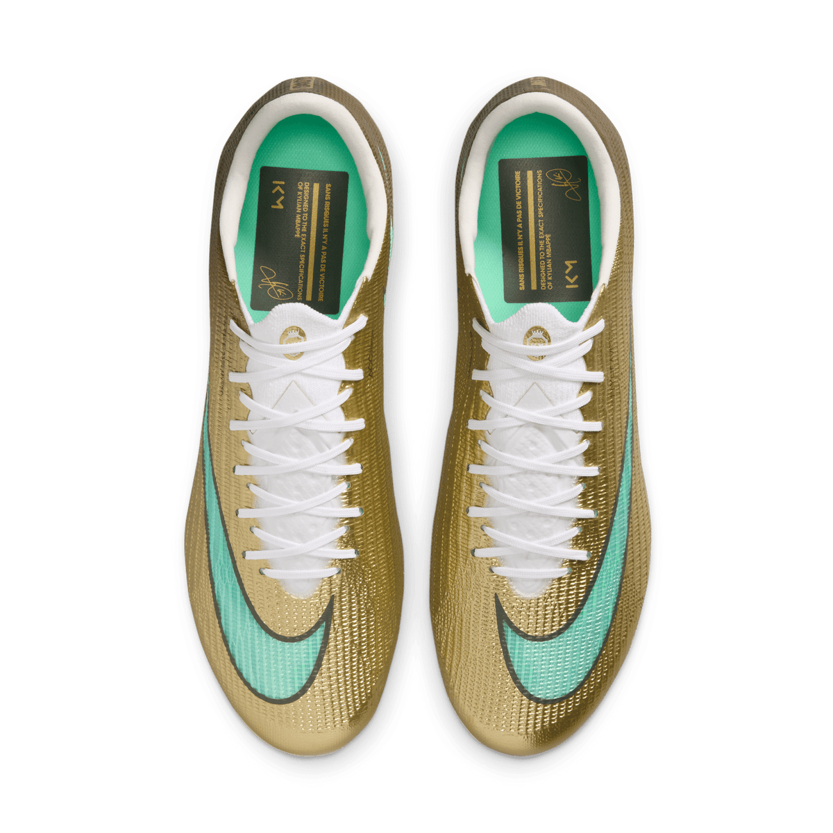 Nike Mercurial Superfly 11 Elite "Kylian Mbappé"/ FG- Metallic Gold/Green Glow