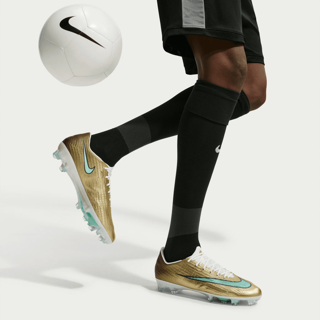 Nike Mercurial Superfly 11 Elite "Kylian Mbappé"/ FG- Metallic Gold/Green Glow