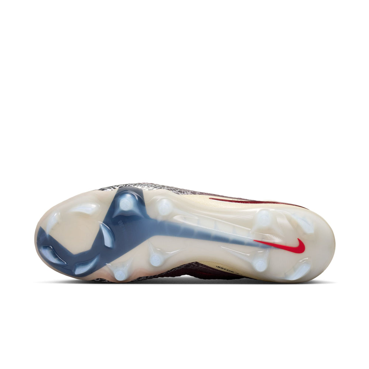 Nike United Phantom 6 High Elite FG Firm Ground Soccer Cleats - Burgundy Crush/University Red/Fossil