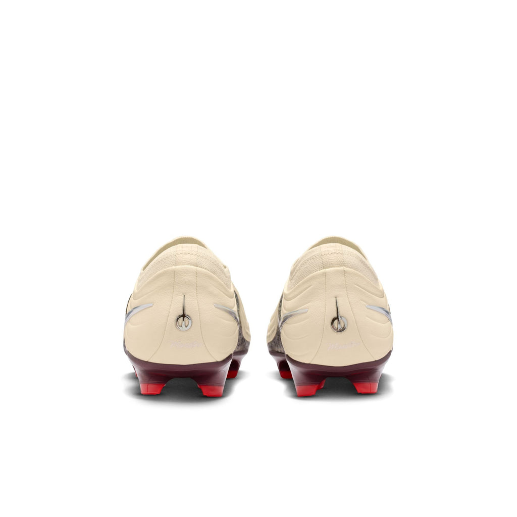 Nike United Tiempo Maestro Elite Firm-Ground Soccer Cleats- Fossil/Metallic Silver/ Burgundy Crush