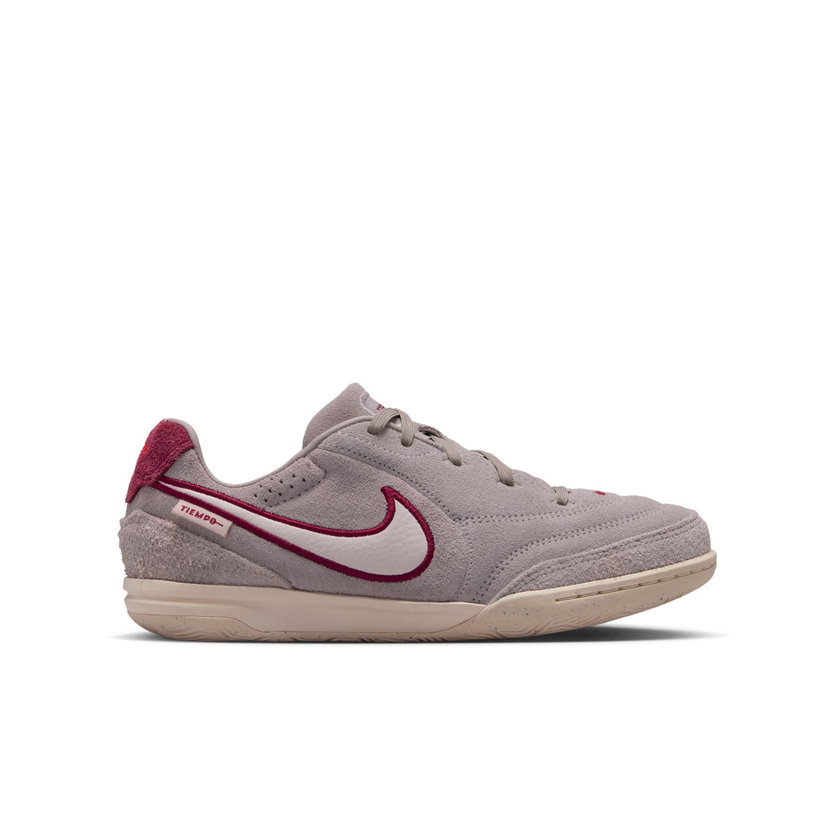 Nike Junior Tiempo Streetgato PRM Indoor Soccer Shoes-Moon Particle/Chalk/Team Red