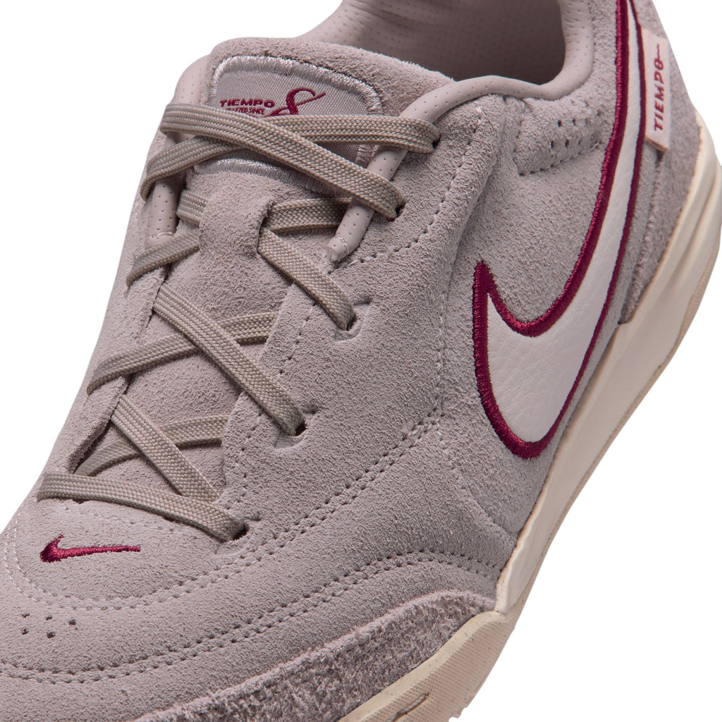 Nike Junior Tiempo Streetgato PRM Indoor Soccer Shoes-Moon Particle/Chalk/Team Red