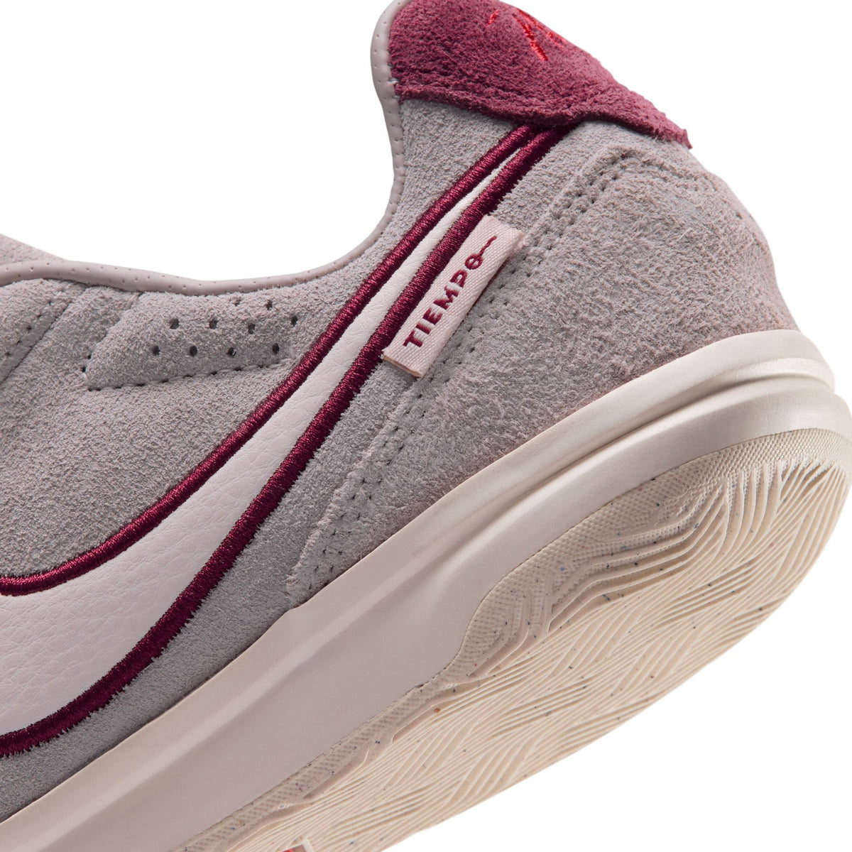 Nike Junior Tiempo Streetgato PRM Indoor Soccer Shoes-Moon Particle/Chalk/Team Red
