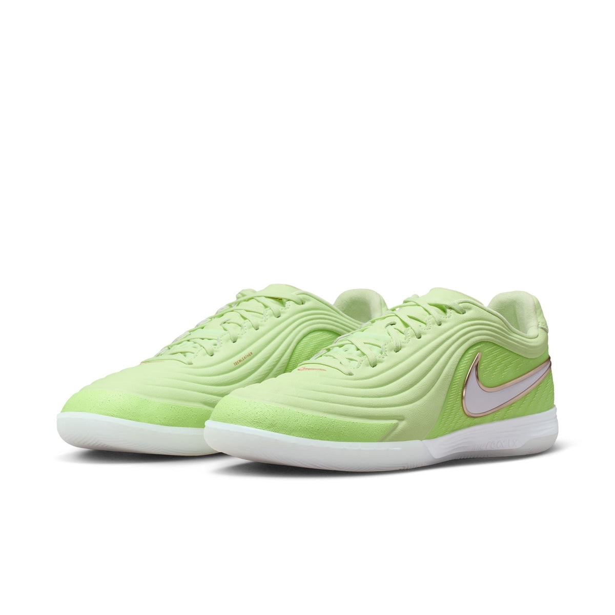 Nike Tiempo Reactgato LE IN Indoor/Court Low-Top Soccer Shoes - Light Liquid Lime/White
