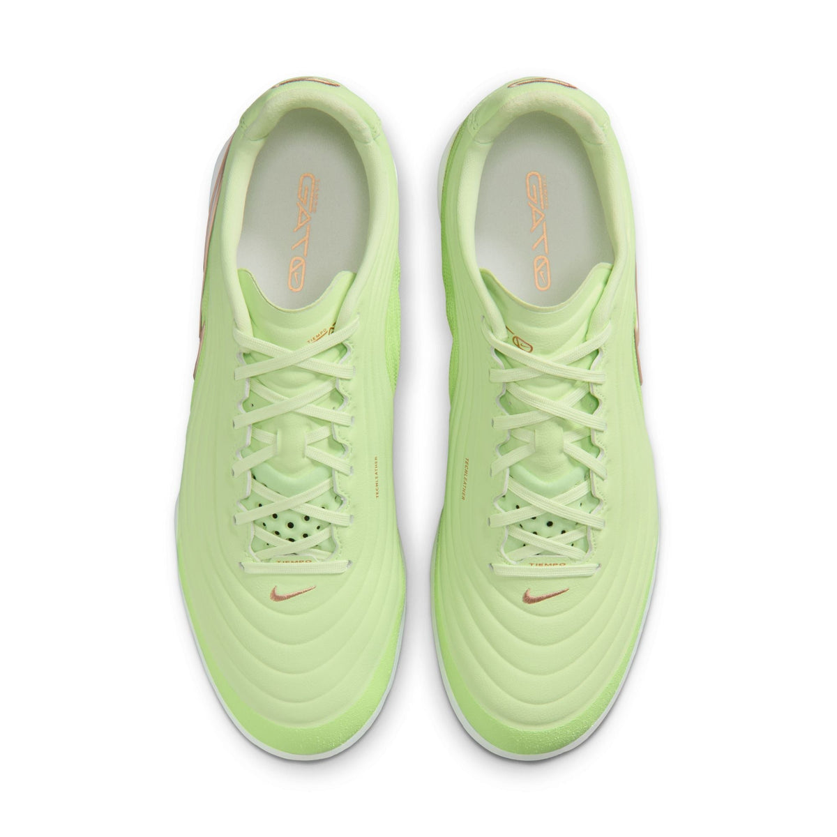Nike Tiempo Reactgato LE IN Indoor/Court Low-Top Soccer Shoes - Light Liquid Lime/White