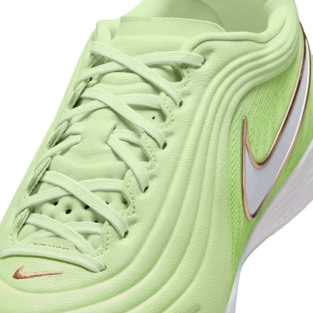 Nike Tiempo Reactgato LE IN Indoor/Court Low-Top Soccer Shoes - Light Liquid Lime/White