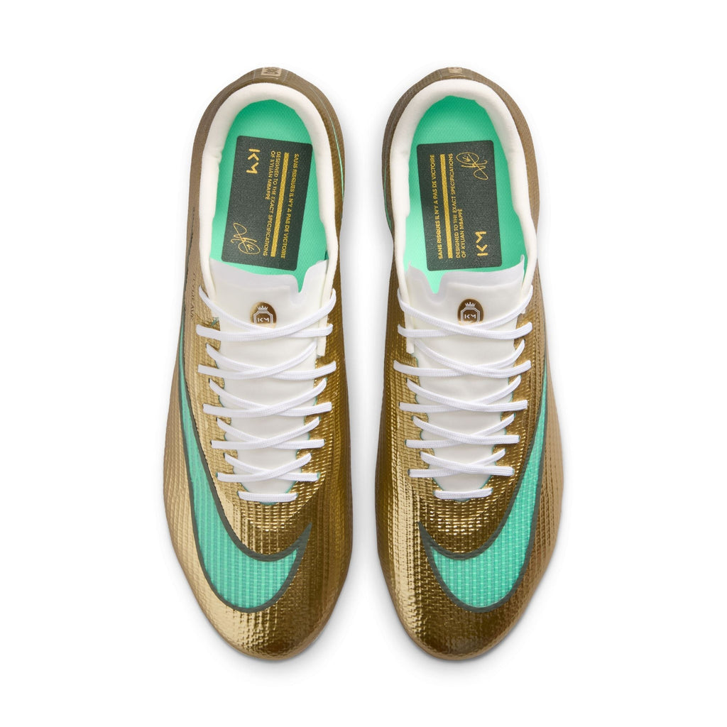 Nike Mercurial Superfly 11 Pro "Kylian Mbappé" FG Firm-Ground Low-Top Soccer Cleats- Metallic Gold/Green Glow