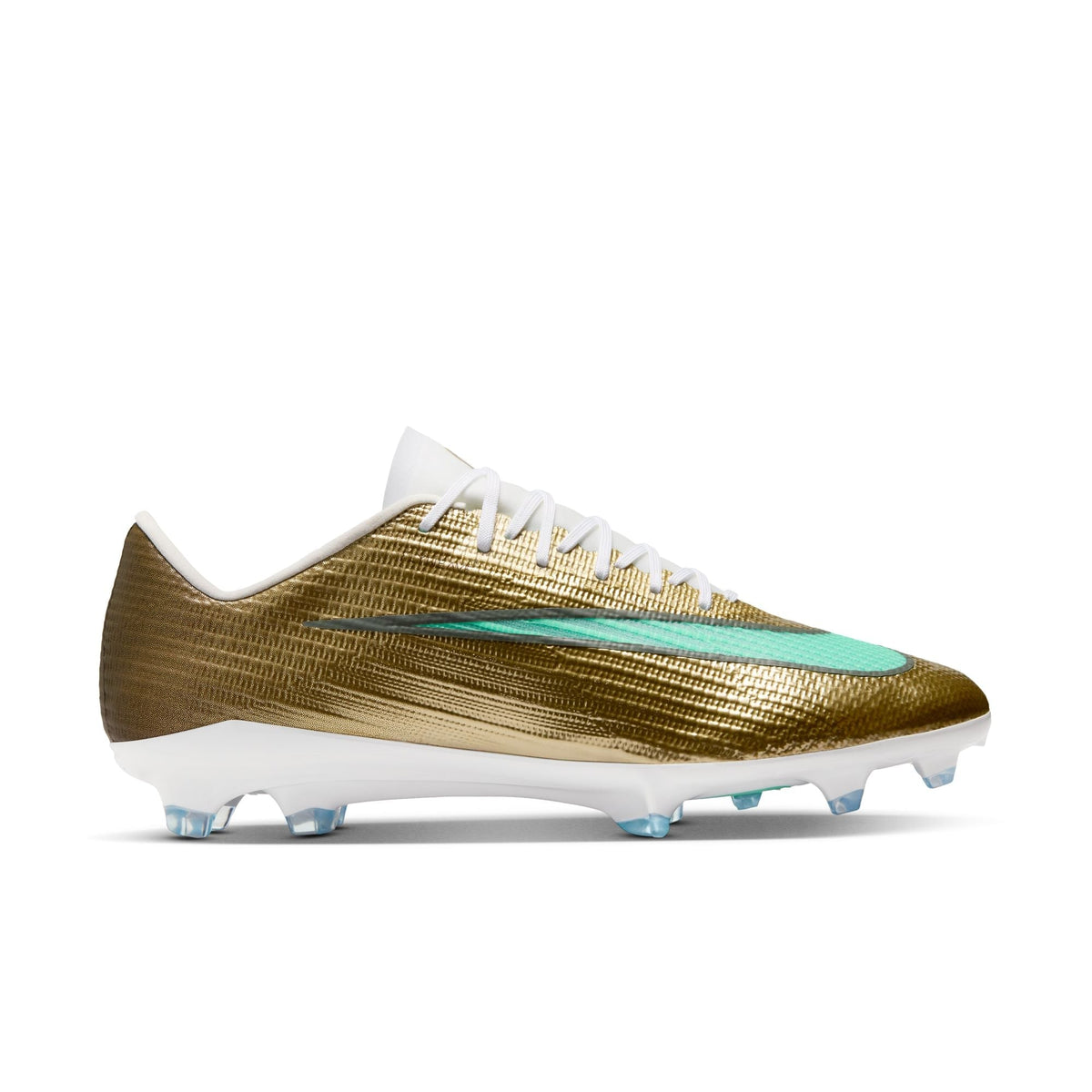 Nike Mercurial Superfly 11 Pro "Kylian Mbappé" FG Firm-Ground Low-Top Soccer Cleats- Metallic Gold/Green Glow