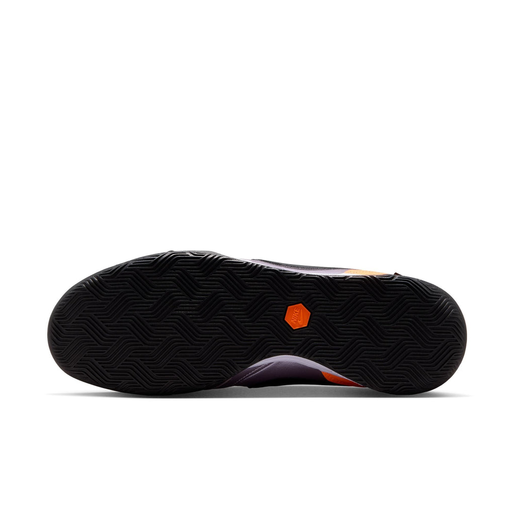 Nike Tiempo Streetgato PRM Heritage IN Indoor/Court Low-Top Soccer Shoes- Bleached Lilac/Black/Total Orange