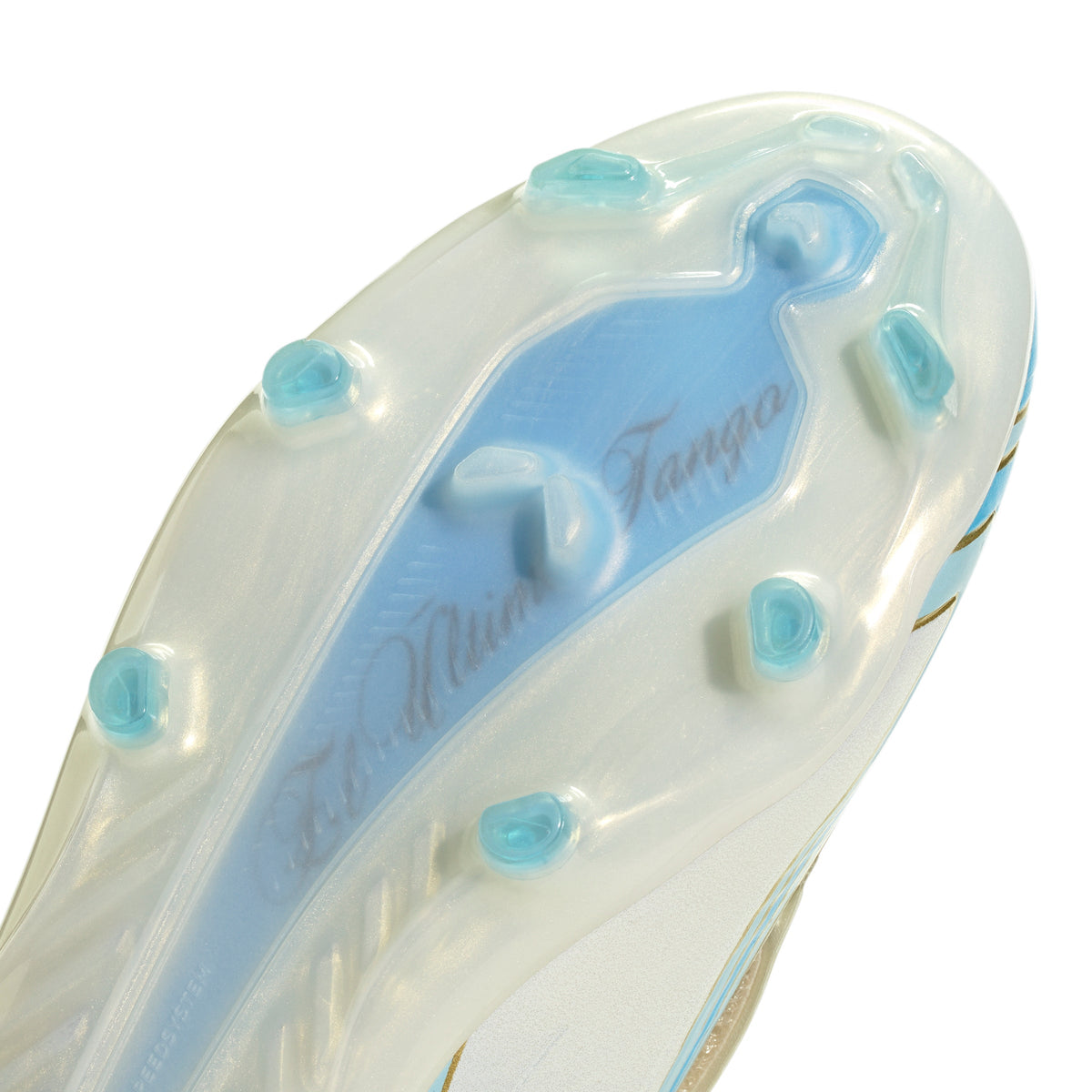 adidas F50 Elite Messi Junior FG Firm Ground Soccer Cleats- Ivory / Semi Blue Burst / Icey Blue