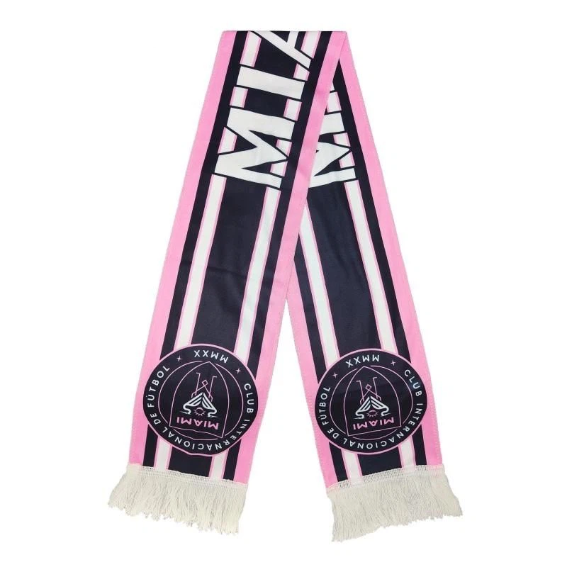 Inter Miami CF Fan Scarf Pink Navy White Letter