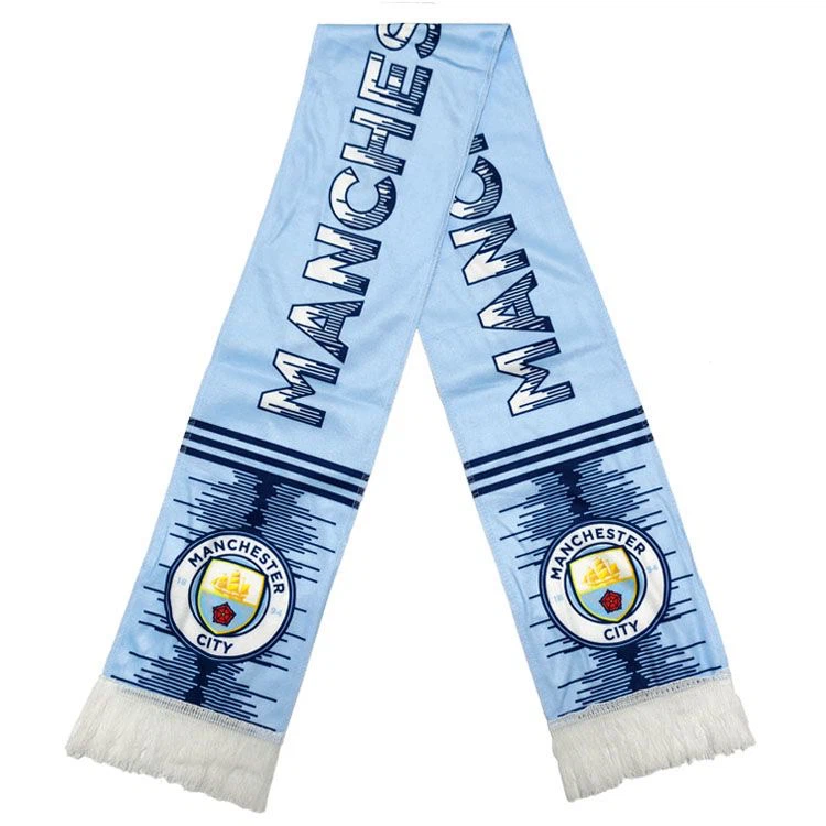 Manchester City FC Fan Scarf Light Blue Tassel