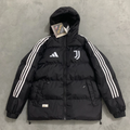 Adidas Men Juventus FC Hooded Puffer Coat GORE‑TEX Windproof Winter Football Jacket