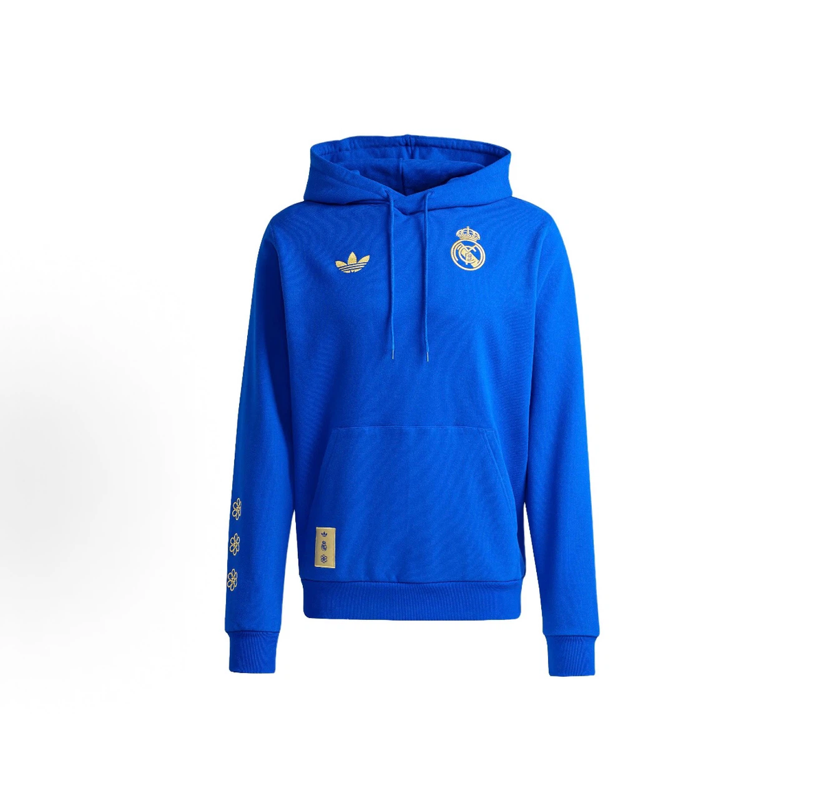 Adidas Real Madrid Gold Embroidered Hooded Sweatshirt