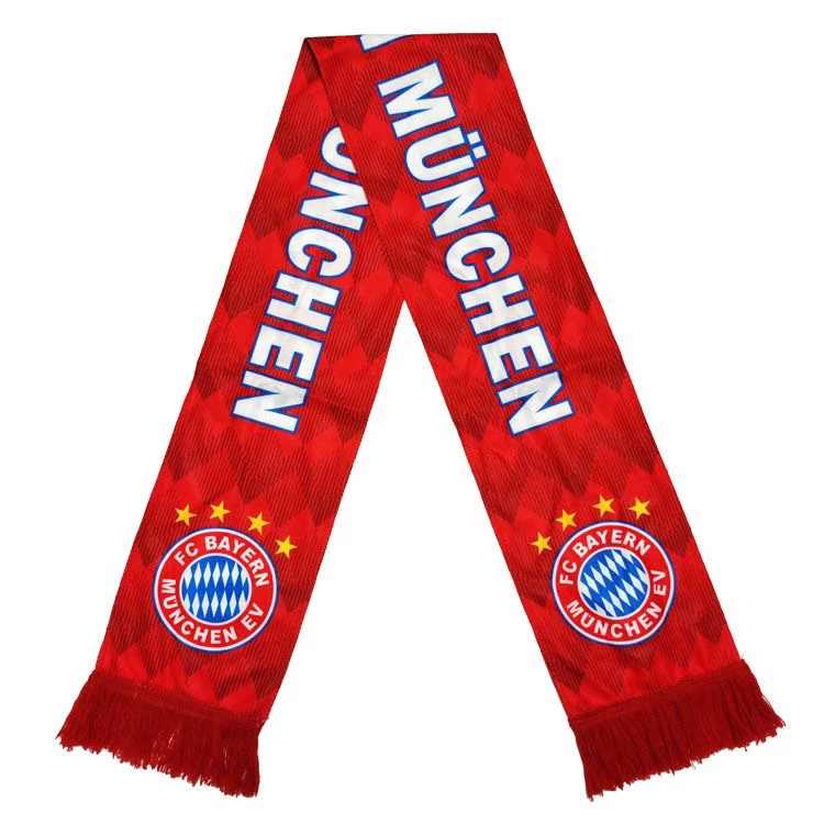 Bayern Munich Fan Scarf Red Diamond Tassel