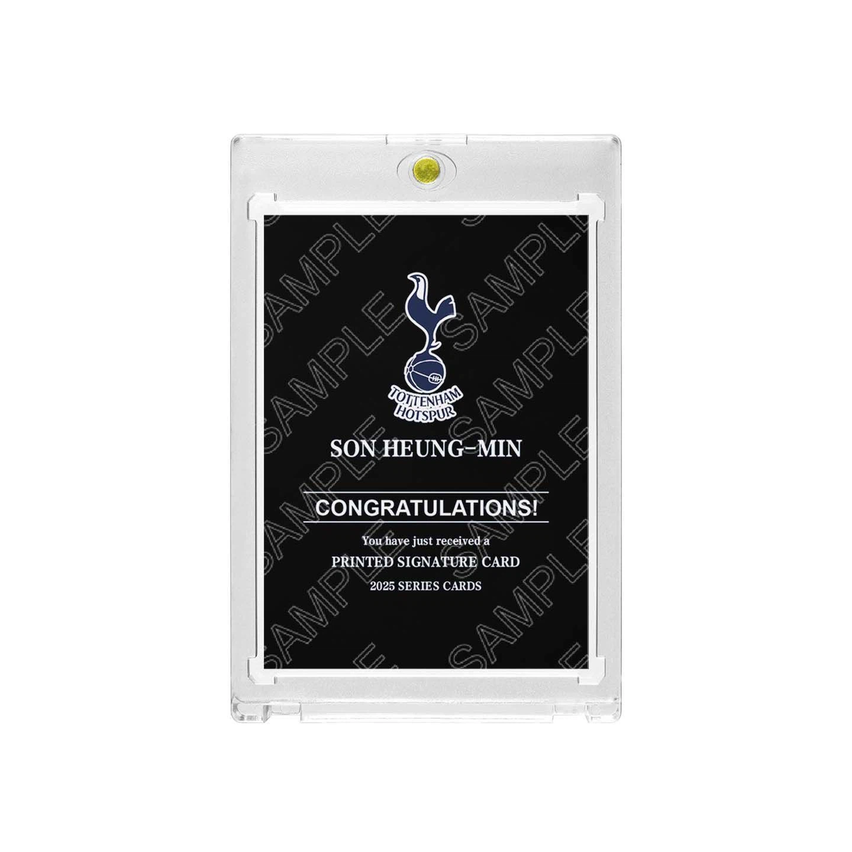 Son Heung‑Min Tottenham Hotspur Topps Black Edge Edition Printed‑Signature Collectible Card, Numbered 15/99, Fan‑Made Card with Magnetic One‑Touch Holder