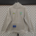 Adidas Originals Universidad de Chile Men’s Pullover Hoodie, Chile Football Fan Sweatshirt, Heather Grey