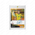 Neymar Jr Brazil Prizm International Ink 6/10 Printed‑Signature Collectible Card, Fan‑Made Card with Magnetic One‑Touch Holder