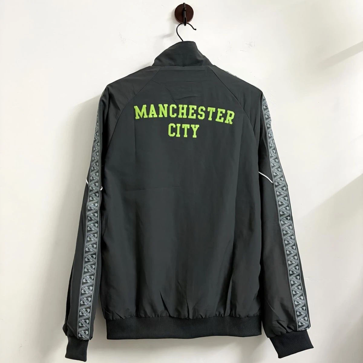Manchester City FC Full‑Zip Windbreaker Jacket Men Football Training Outerwear