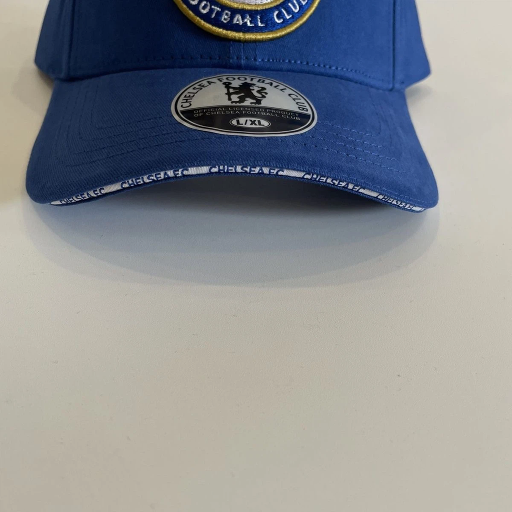 Chelsea FC Football Club Baseball Cap, Official‑Style Embroidered Crest Adjustable Dad Hat For Soccer Fans