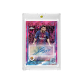 Lionel Messi Barcelona Printed‑Signature Collectible Card, Topps Chrome Inspired Fan‑Made Card with Magnetic One‑Touch Holder