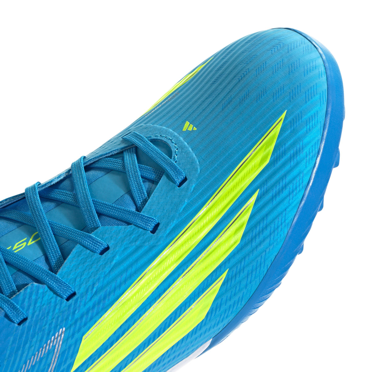adidas F50 League TF Turf Soccer Cleats - Lucid Ray Blue / Team Solar Yellow 2 / Lucid Aquamarine
